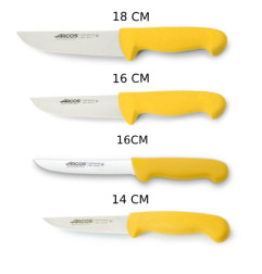 Couteau De Boucher jaune série 2900 14-16-16-18cm ARCOS