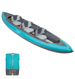 Canoe Kayak gonflable Fond haute pression DROP STITCH X100+ 3 Places 410x102cm ITIWIT | 1000000156058