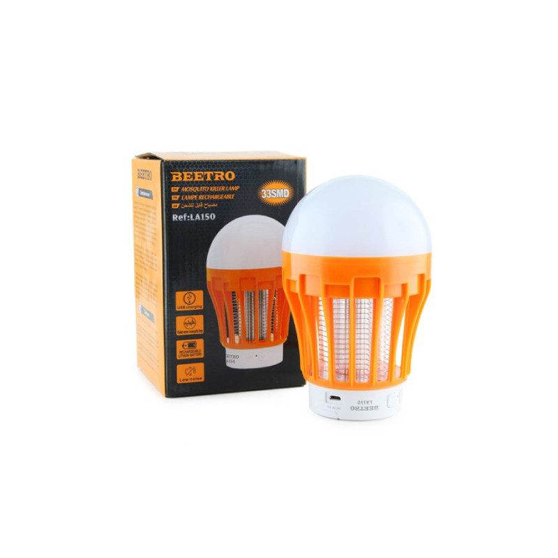 Lampe Anti-Moustique Led Rechargeable Éclairage Led 2 En 1 BEETRO | LA150