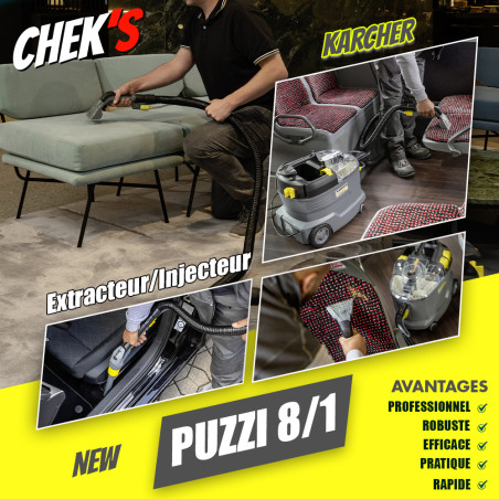 Nettoyeur injecteur - extracteur Puzzi 8/1 C professionnel KARCHER