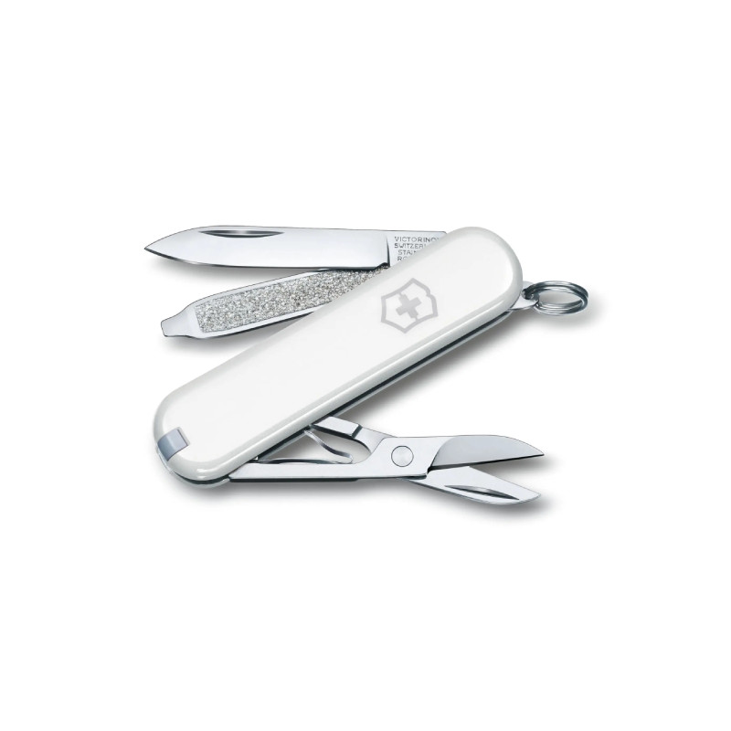 Couteau suisse blanc avec ciseaux et tournevis Classic SD VICTORINOX | 0.6223.7