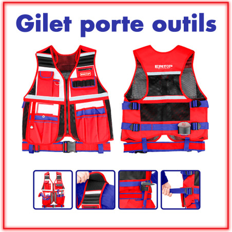 Gilet porte Outils EMTOP  |  ETVT1701