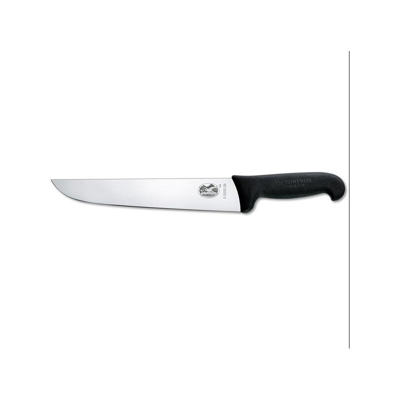 Couteau Fibrox Boucher 26cm Inox Noir VICTORINOX   | 5.5206.26