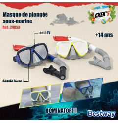 Masque de Plongée Sous-marine DOMINATOR II Bestway | 24053