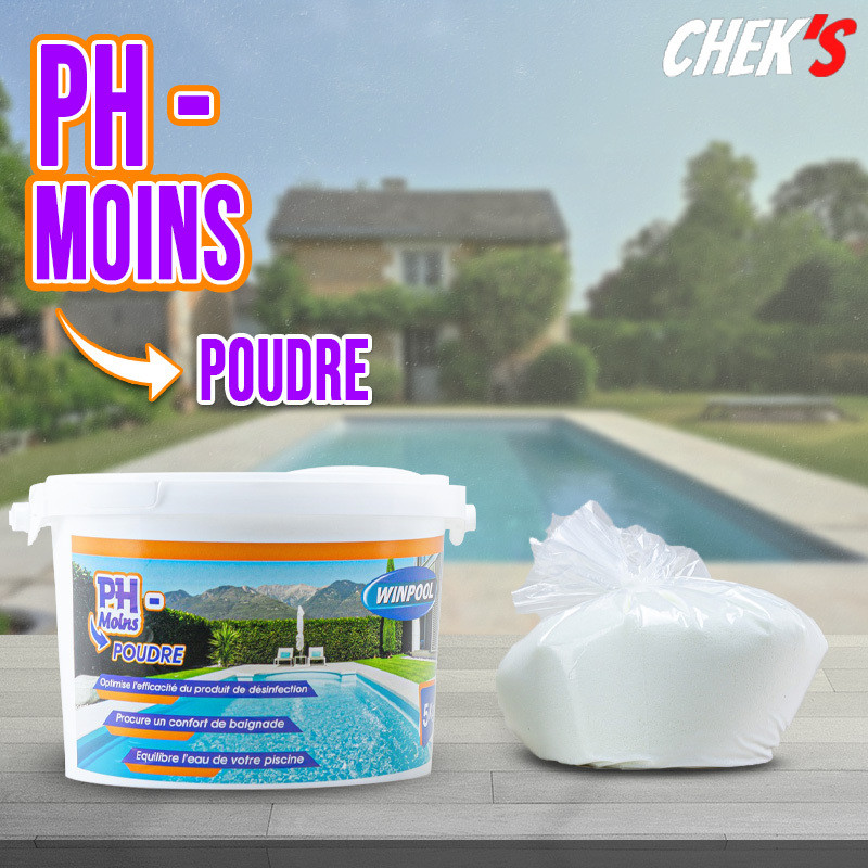 
									Ph moins en poudre (PH-) (Seau de 5kg) WINPOOL  |  1000000189063
								