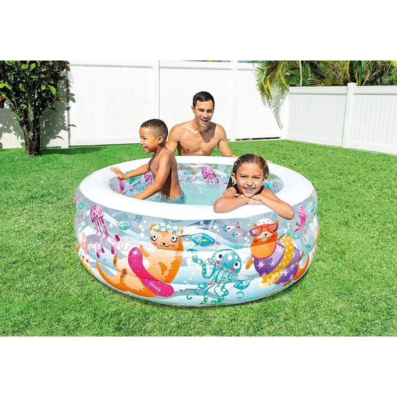 
									Piscine Gonflable Rond Aquarium 152x56cm INTEX  |  58480NP
								
