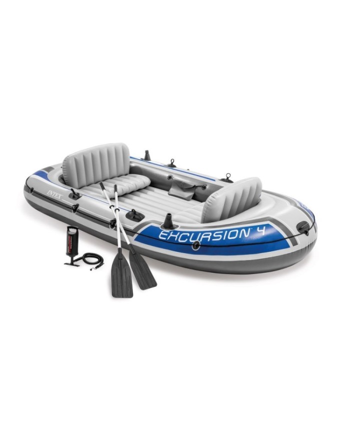 
									Bateau gonflable 4 place EXCURSION 4 (3,15 x 1,65 x 0,43 m) + pompe +2 rames +sac INTEX | 68324NP
								