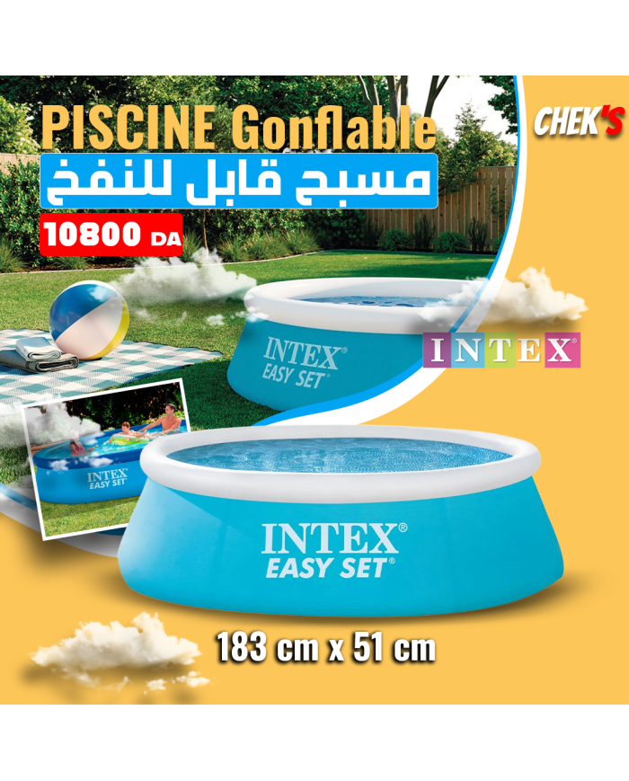 
									copy of Petite piscine gonflable Easy Set 1,83m x 0,51m INTEX | 28101
								