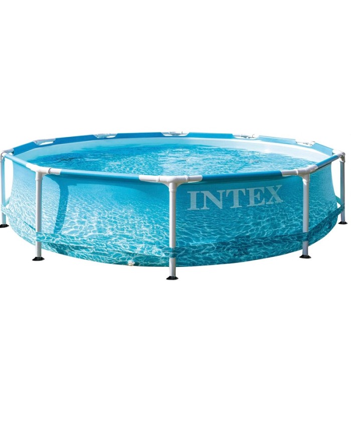 
									Piscine tube ronde beachside métal 305x76cm INTEX | 28206
								