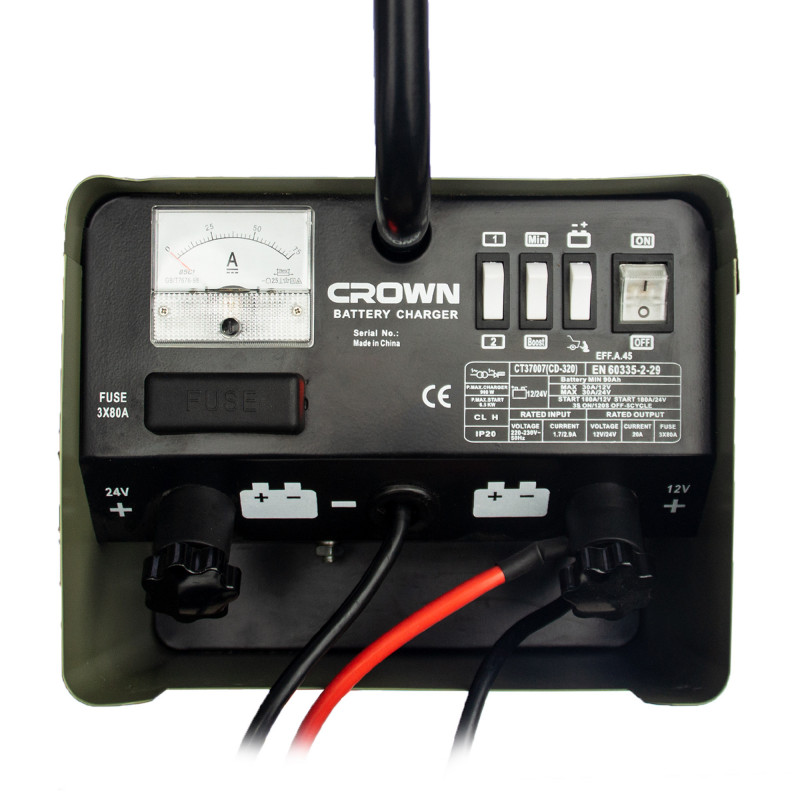 Chargeur Demarreur Batterie Auto 12-24v 520Ah CROWN