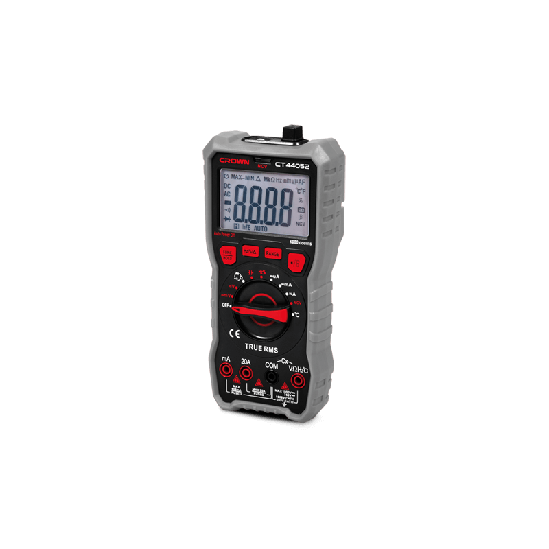 Multimètre Metrix digital 1000V 20A LCD CROWN | CT44052