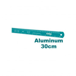 Règle aluminium 30cm TOTAL