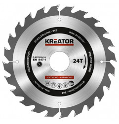 Lame scie circulaire 165x30x2,0mm 24T KREATOR