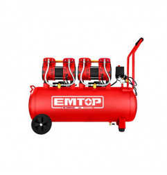 Compresseur d'air silencieux 100L 2moteur EMTOP | EACPS32102