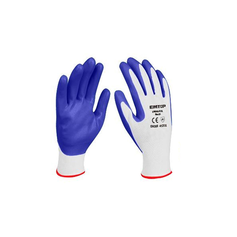 Gants (blanch et bleu) XL EMTOP | ENGV0101(XL)