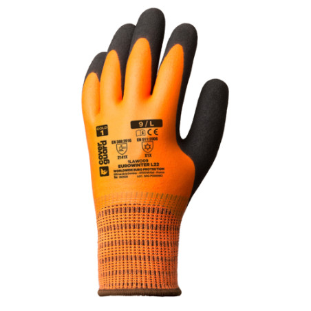 Gant anti-coupure anti-froid (EUROWINTER) T10 orange COVERGUARD