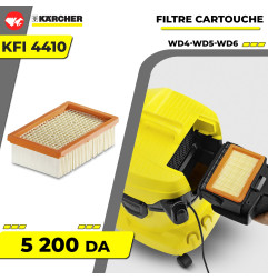 Sachet filtre ouate pour aspirateur KFI 487