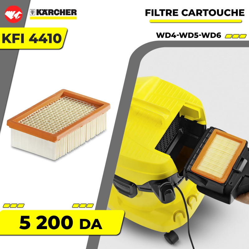 Kärcher - Sachet filtre papier accessoire pour les aspirateurs  multifonctions eau et poussières