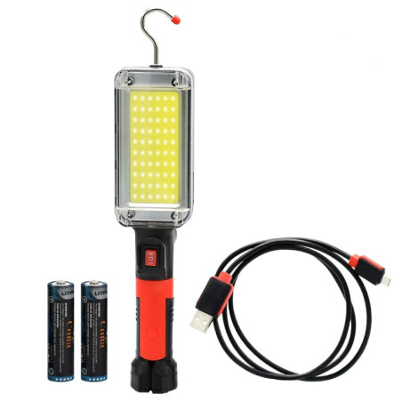 Lampe d'atelier baladeuse sans fil portable à LED avec luminosité réglable 20W 700 Lumen | ZJ-8859-B