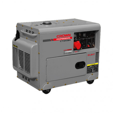 Groupe Electrogene Generateur Diesel 5500w 5.5kva (220-380v) CROWN | CT34084