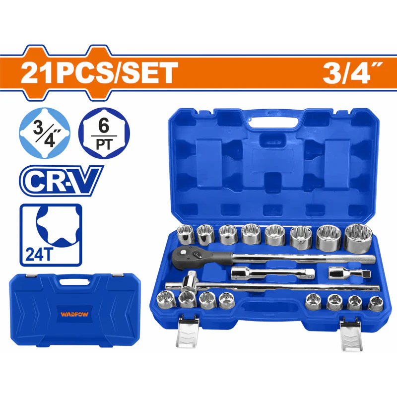 Caisse a Outils 3/4" 21 Pcs WADFOW | WST4D21 TAG