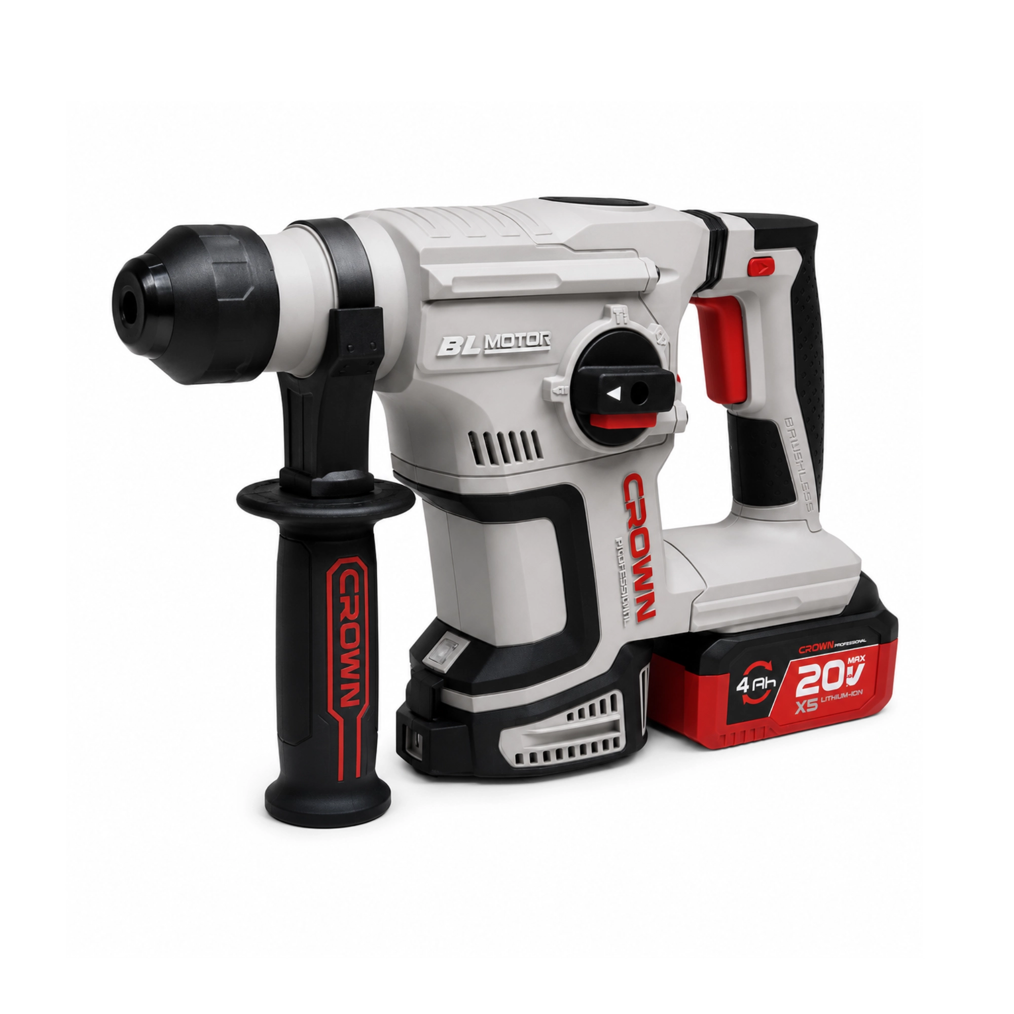 Marteau Perforateur Piqueur Sans Fil 20V 4Ah CROWN