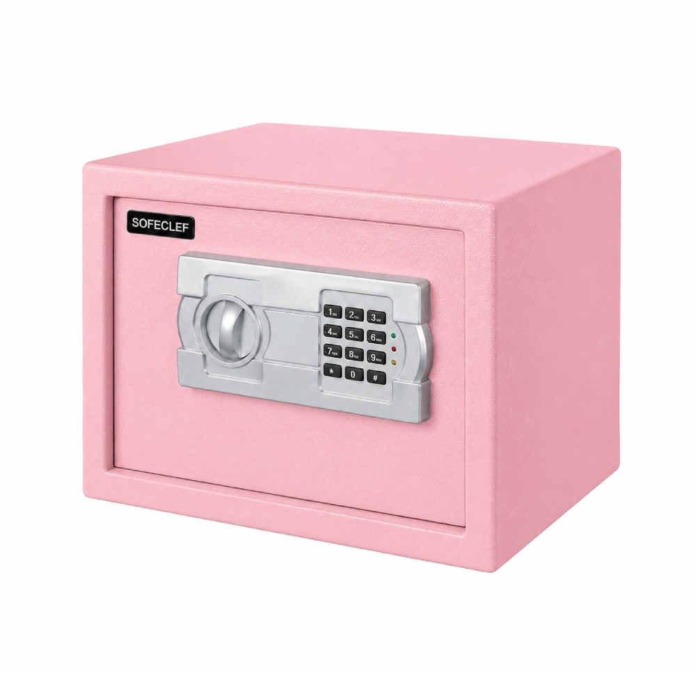 Coffre-fort Electronique 6Kg 8.5L (200x310x200) (Rose) SOFICLEF
