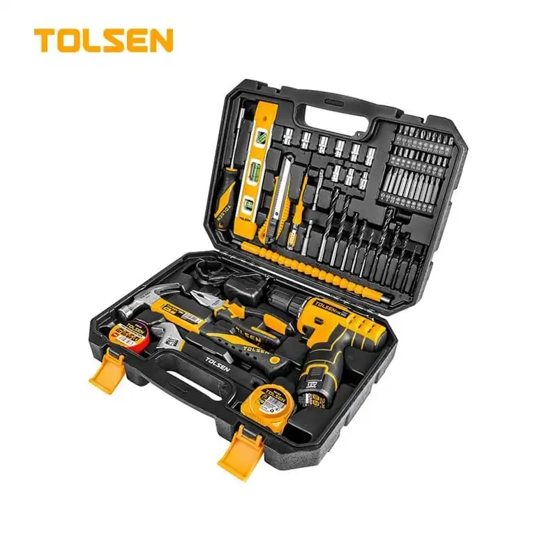 Caisse à outils + Visseuse 64pcs TOLSEN | 85365 