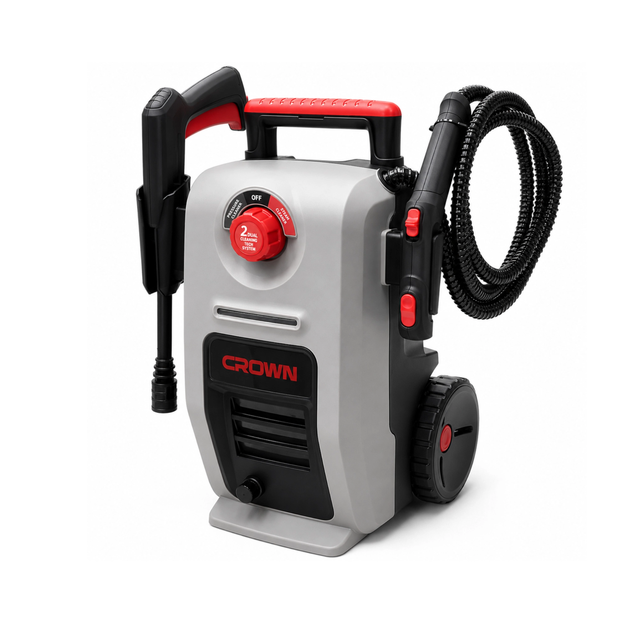 Nettoyeur Haute Pression et à Vapeur 1600/1500W 150/5Bar CROWN